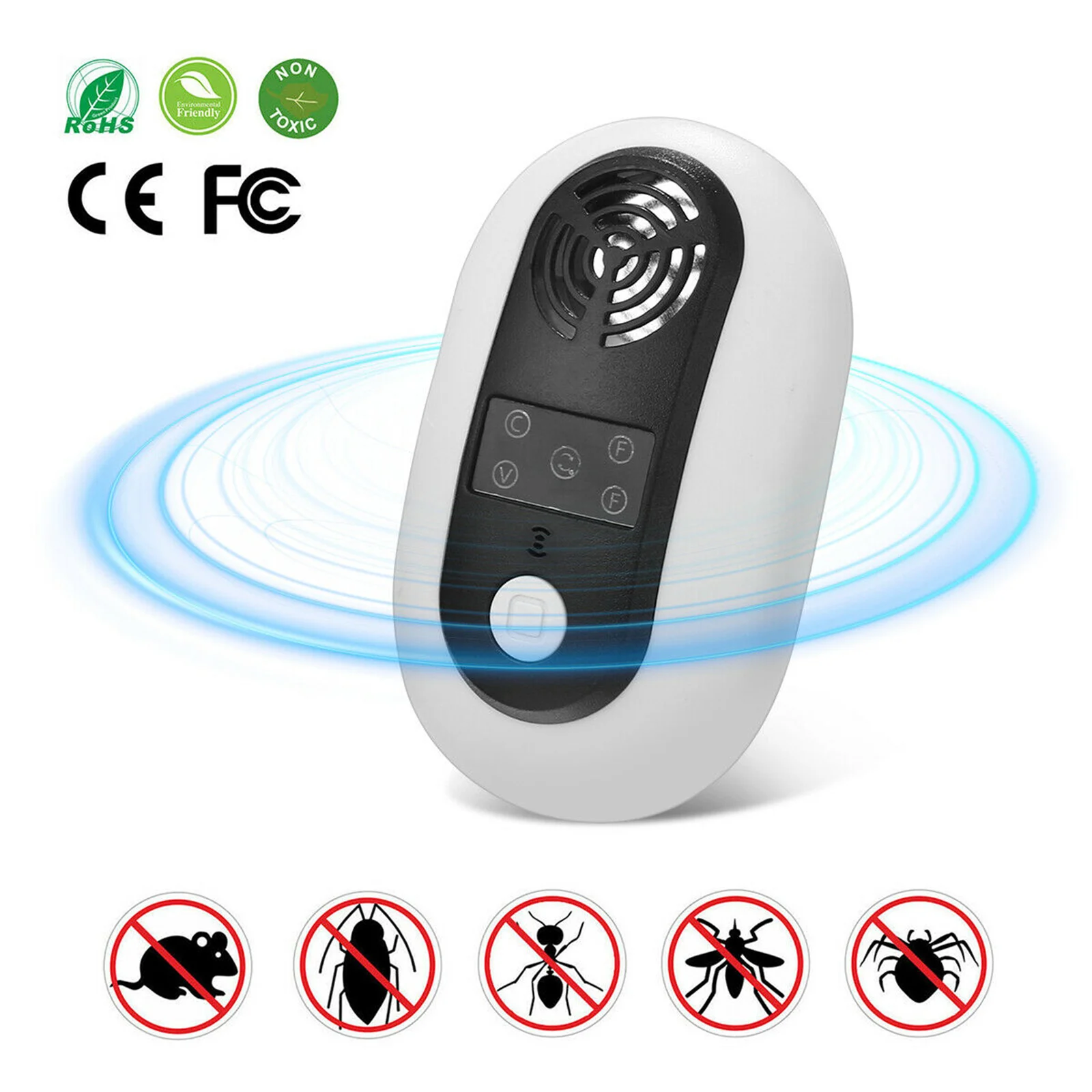 Electronic Ultrasound Pest Repeller Animal Insect Mice Rat  Rodent Repellent Pest Control for Home Hotel US