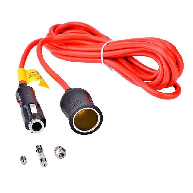 Rallonge allume-cigare de voiture 12V 24V 20A, 0.6M/1.5M/4M, câble de  chargeur de voiture, prise femelle, accessoires de voiture - AliExpress