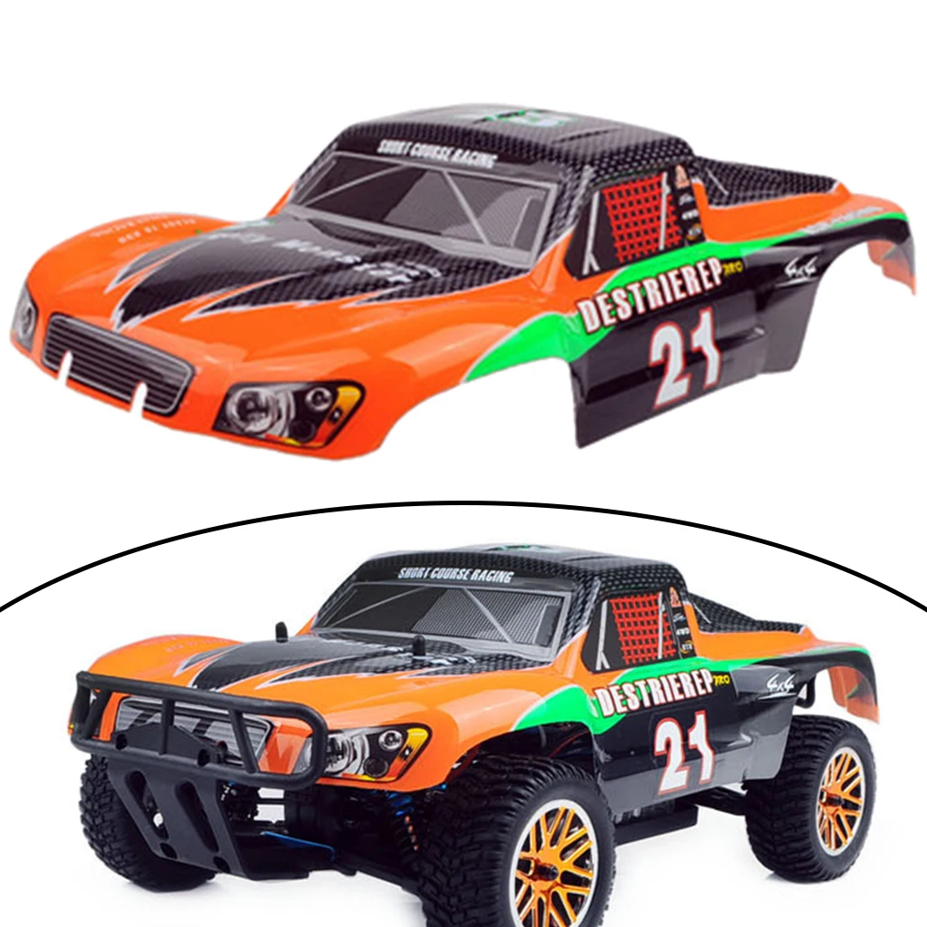 RC ABS Plastic Body Shell with Stickers Decor Replace for HSP 94155 94170 RC 1:10 Scale Remote Control High Speed Racing Car DIY