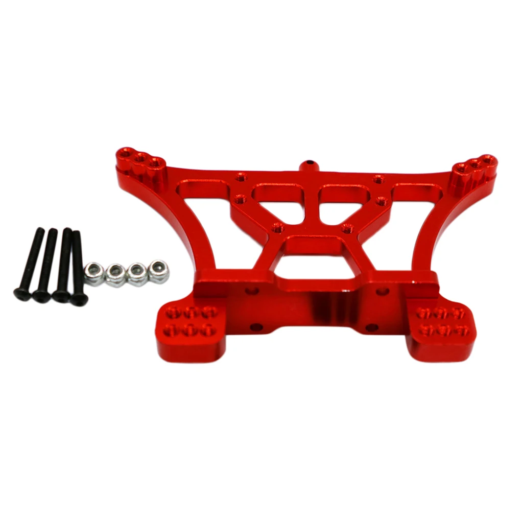 CNC Aluminum Rear Shock Tower Replacement Parts for 1/10 Traxxas Slash 2WD Short Truck, Red