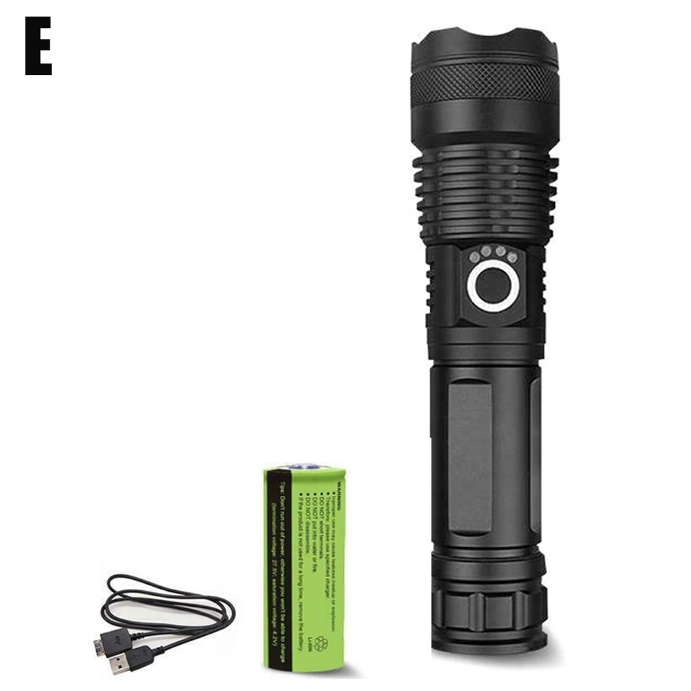 Liga de Alumínio Poderosa Lanterna Usb Zoom Tocha Indicador Bateria Mc889 120000 lm Led 10 Ferram. atividade ar livre