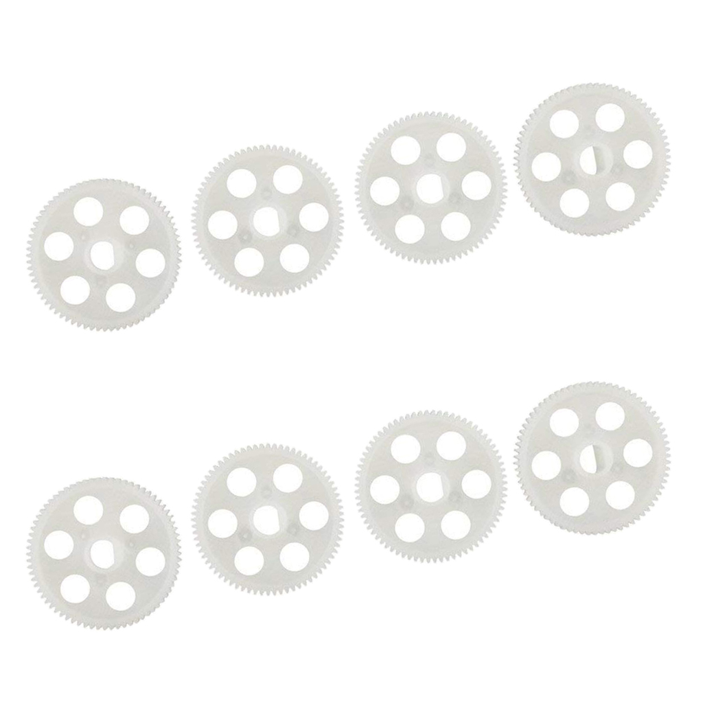 8pcs Big Plastic Gear for UDI ,U818A ,PLUS, U49W, U49C ,AA818, RC Quadcopter ,White