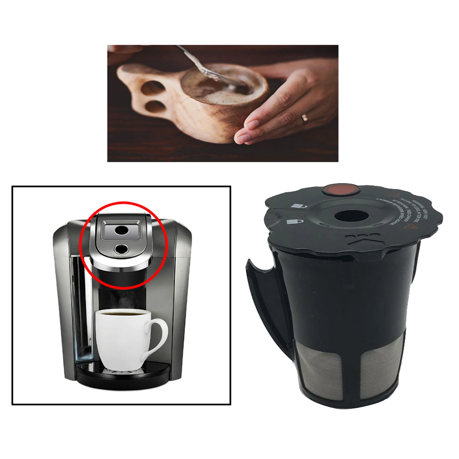 Reusable K Cups For Keurig 2.0 Brewers Eco Friendly Coffee Filters Refillable Single Cup Stainless Steel Mesh Filter