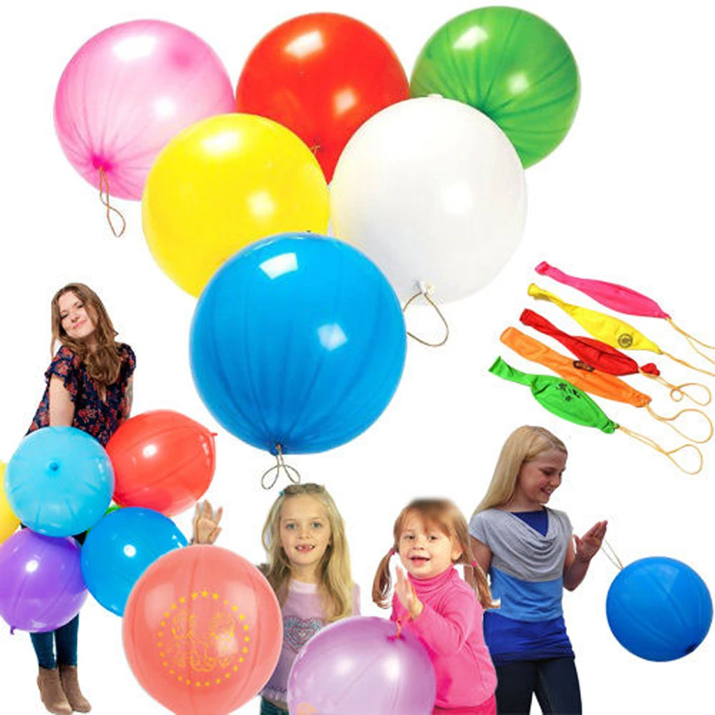 25/50 PIECES LARGE 16" PUNCH BALL BALLOONS KIDS CHILDRENS FAIR BIRTHDAY GIFTS