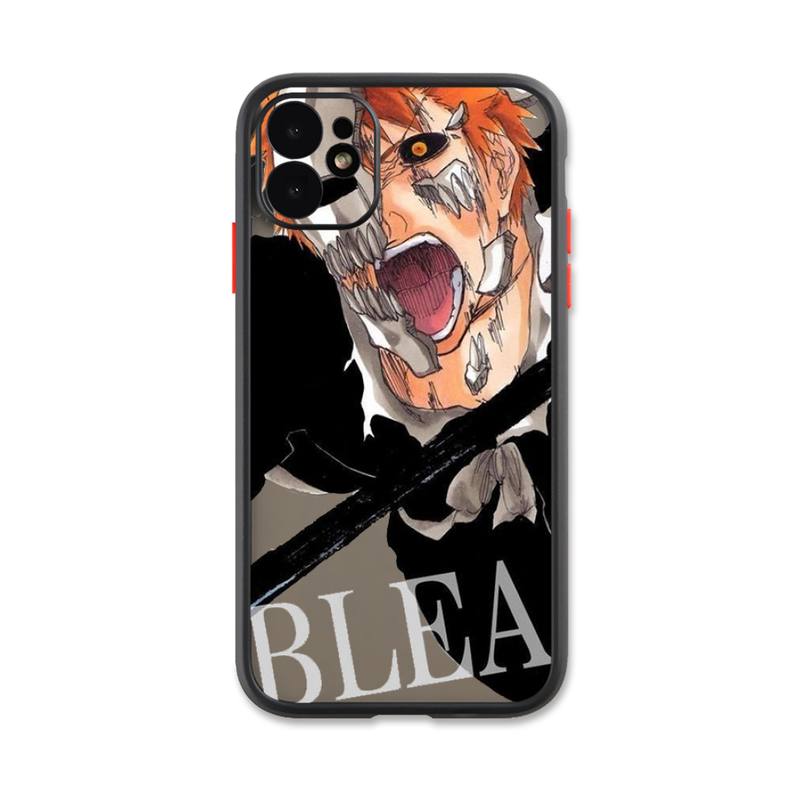 iphone 13 pro max case clear Kurosaki Ichigo Bleach Anime Phone Case For IPhone 13 12 11 Pro Max Xs Xr X 7 8 Plus Black Matte Translucent Cover best case for iphone 13 pro max