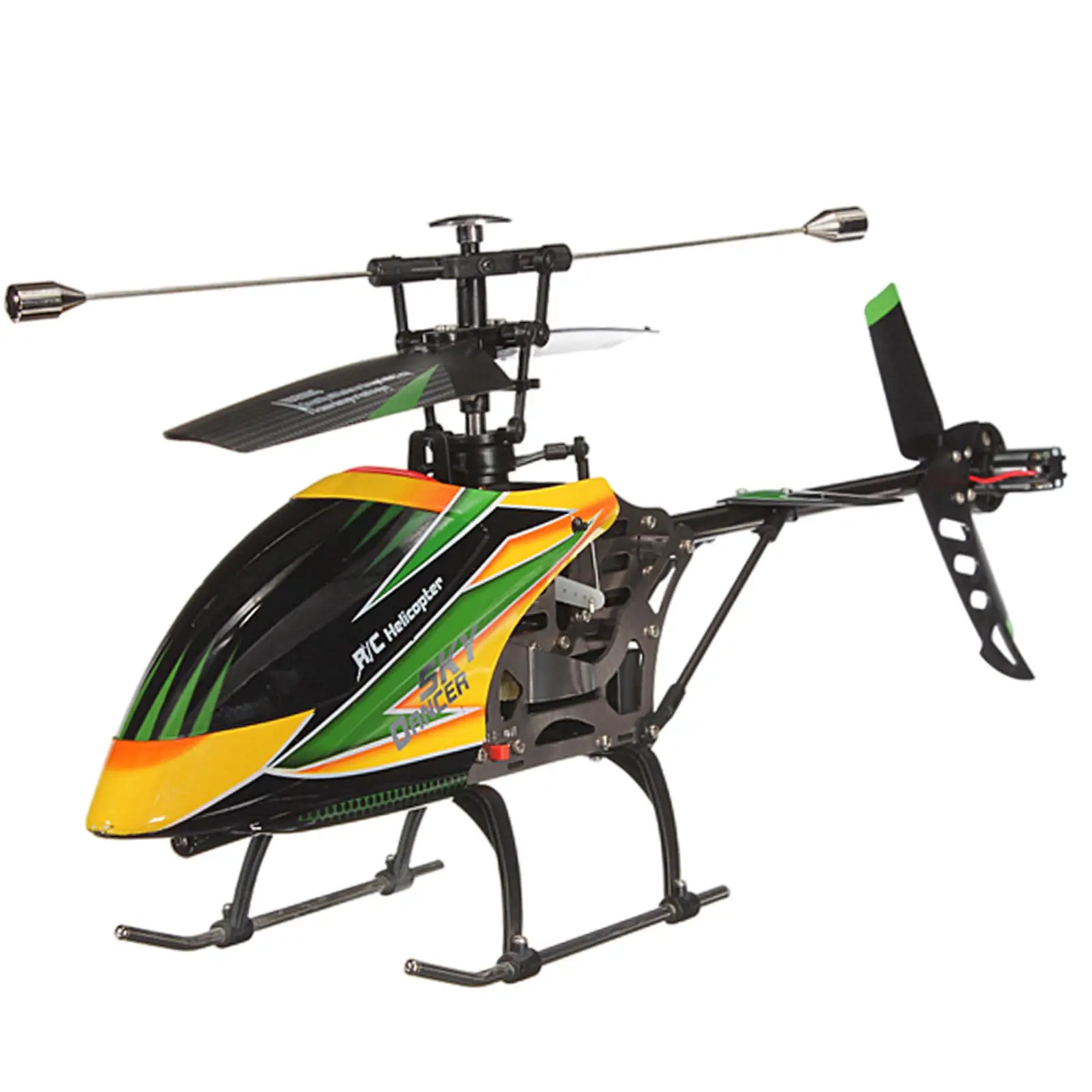 Yellow 2.4G Display 4CH RC Remote Control Helicopter RTF For WLtoys V912 Exquisitely Designed Durable for Boys Kids