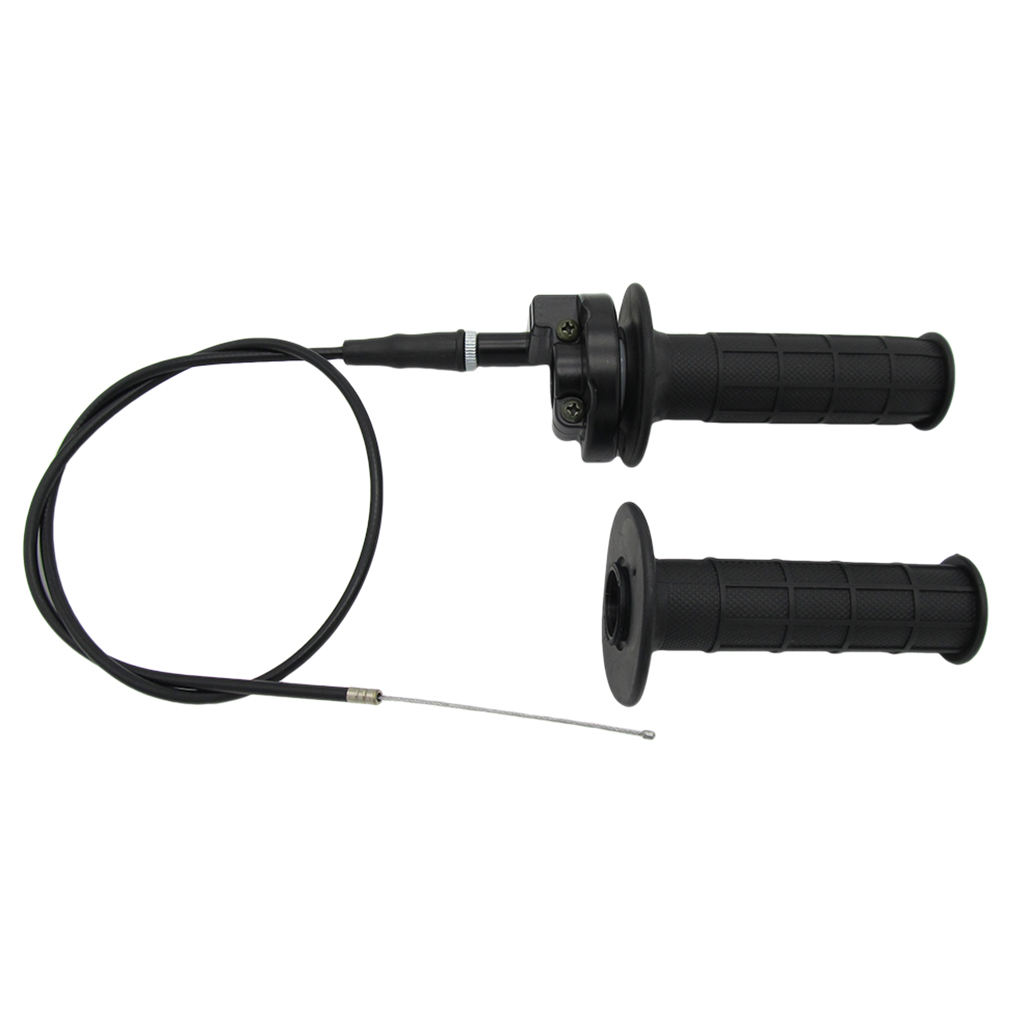 1 Pcs 7/8 Inch Twist Handle Throttle Grip Tube & Cable For 110-250cc Mini Dirt Bike Quad ATV Etc