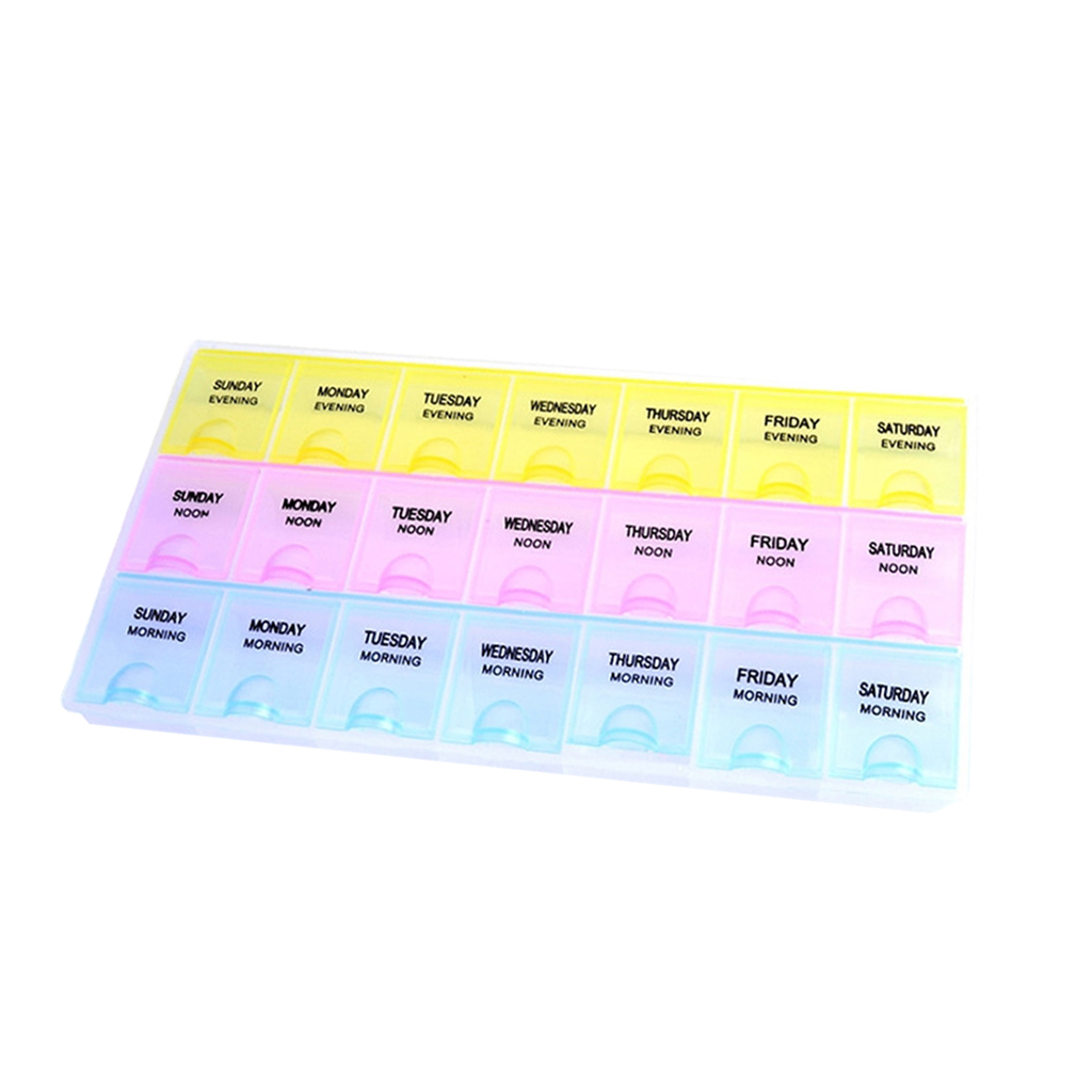 Mag 21Grids Nail Storage Box Case Plastic Container Nail Art Accessory