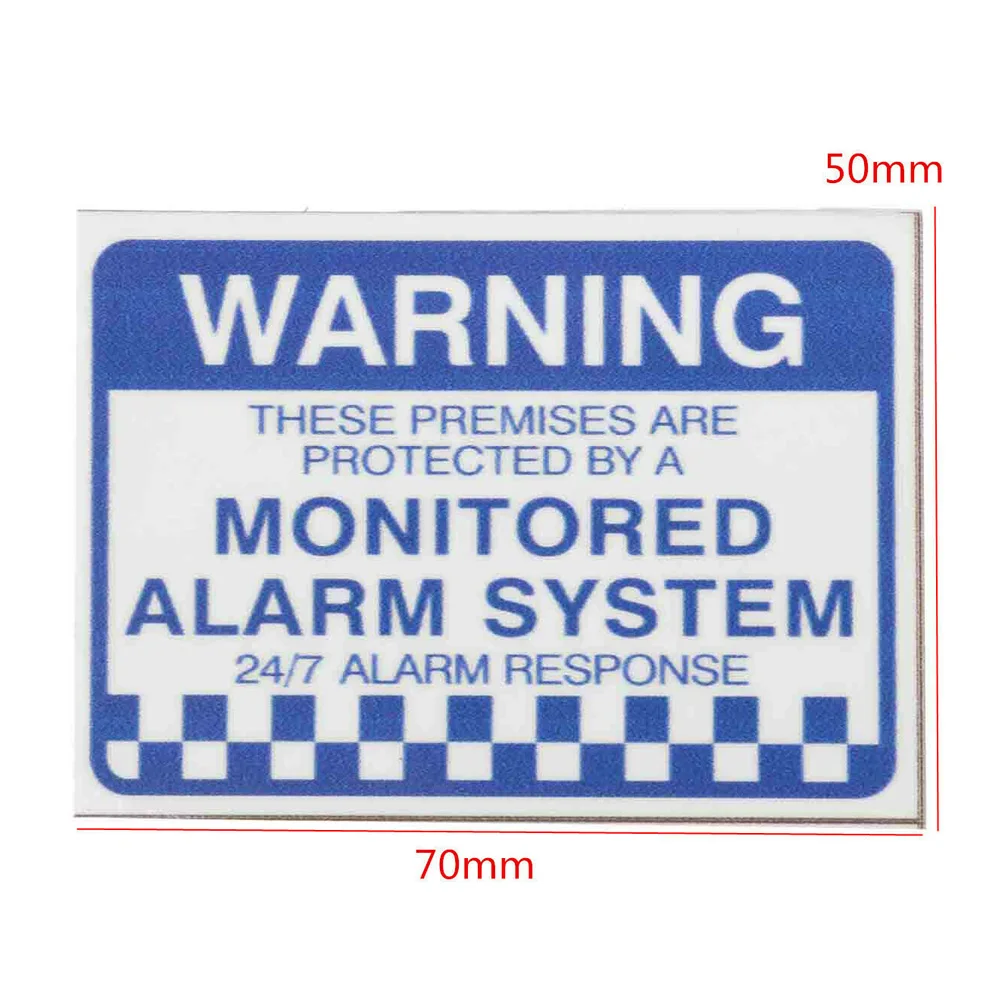 PVC These premises are alarmed Warning & Information Signs Stickers/ Adhesive 