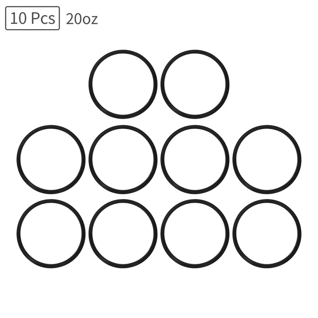 Pack of 4-20/10 oz Replacement Rubber Lid Ring, 3.3 Inch Diameter - Gasket  Seals, Lid for Insulated Stainless Steel Tumblers, Cups Vacuum Effect, fit
