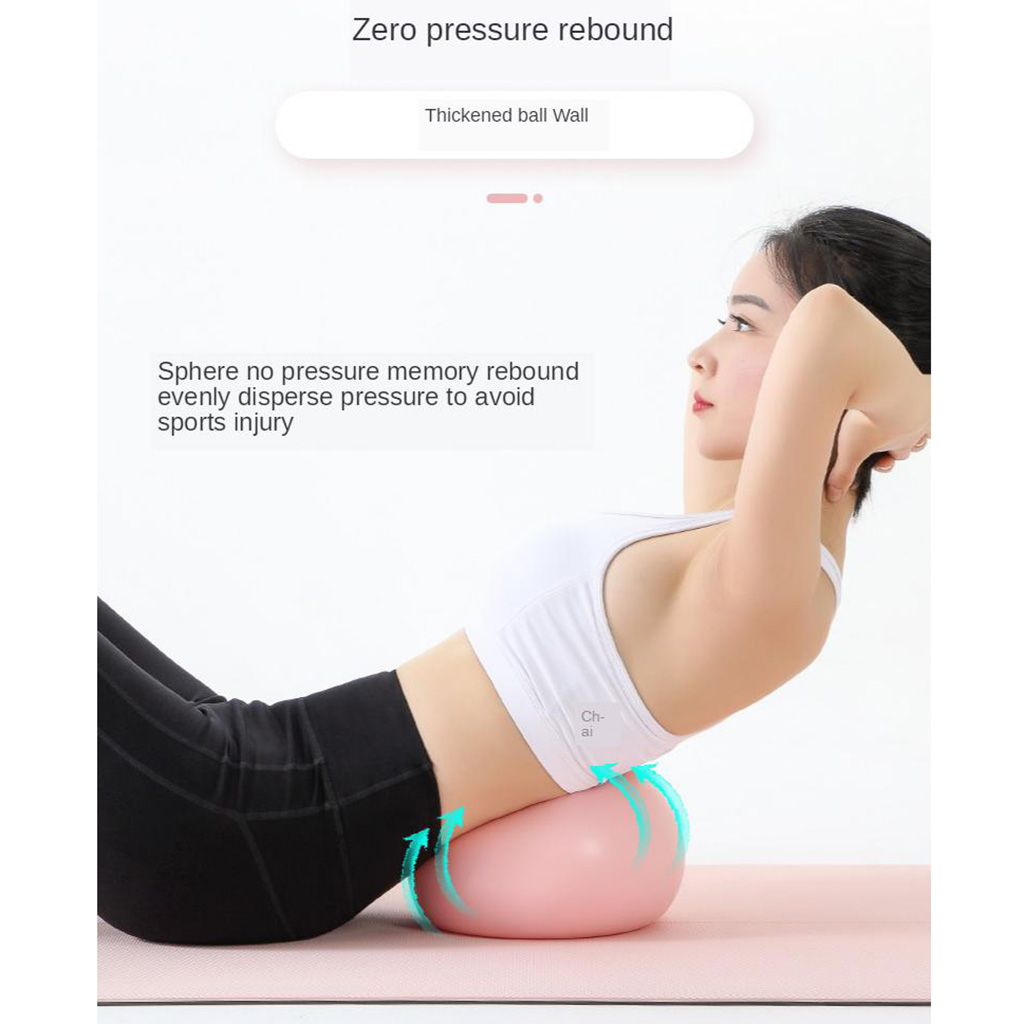 Mini Pilates Yoga Ball Fitness Core Workout for Yoga Pilates Anti-burst Pink