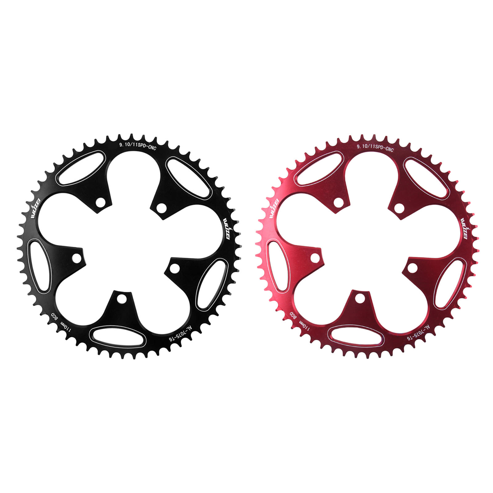 Aluminum Round Bike Narrow Wide Chainring 110 BCD 50/52/54/56/58/60T Single for Sprocket Repair Parts Crankset Accessories Road