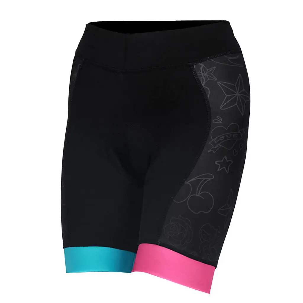 Women Cycling Underwear Shorts 3D Padded Bike Bicycle Shorts Undershorts Anti-slip Leg Grippers - Breathable & Quick Dry