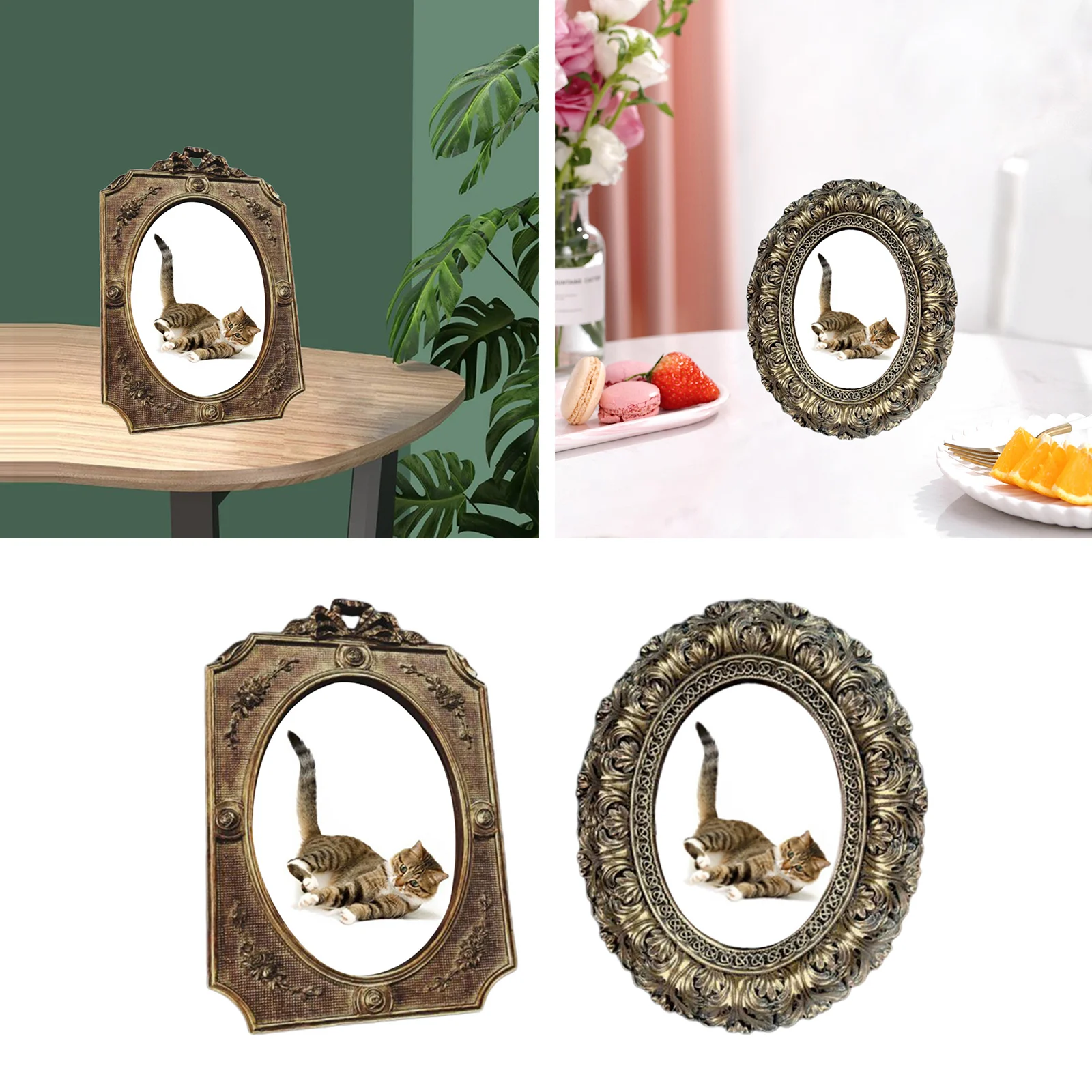 Antique Picture Frame Photo Holder Decoration Crafts for Livingroom Decor