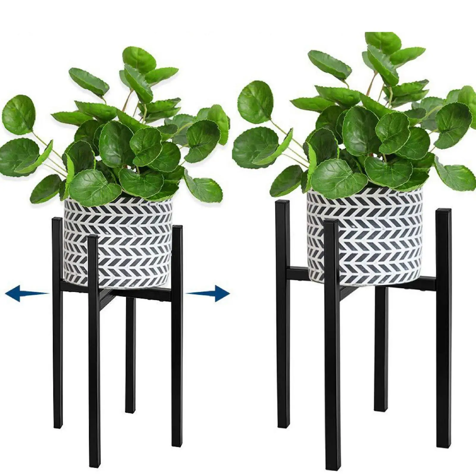Adjustable Plant Stand, Adjustable Flower Pot Planter Display Rack Garden Room Decorative Plants Bracket