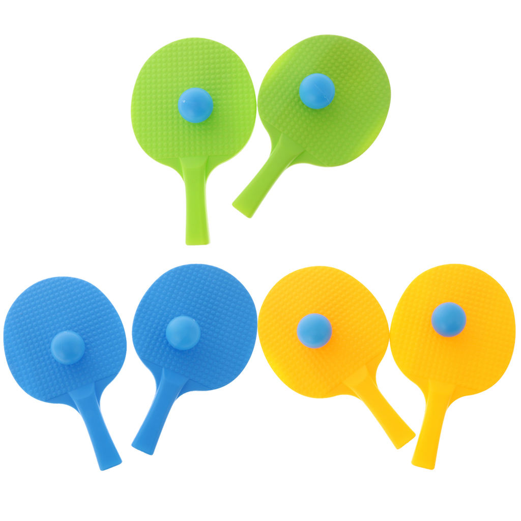 Kids Table Tennis  Pong Ball Toy Play Set 2 Racket Paddle Bat & 2 Balls