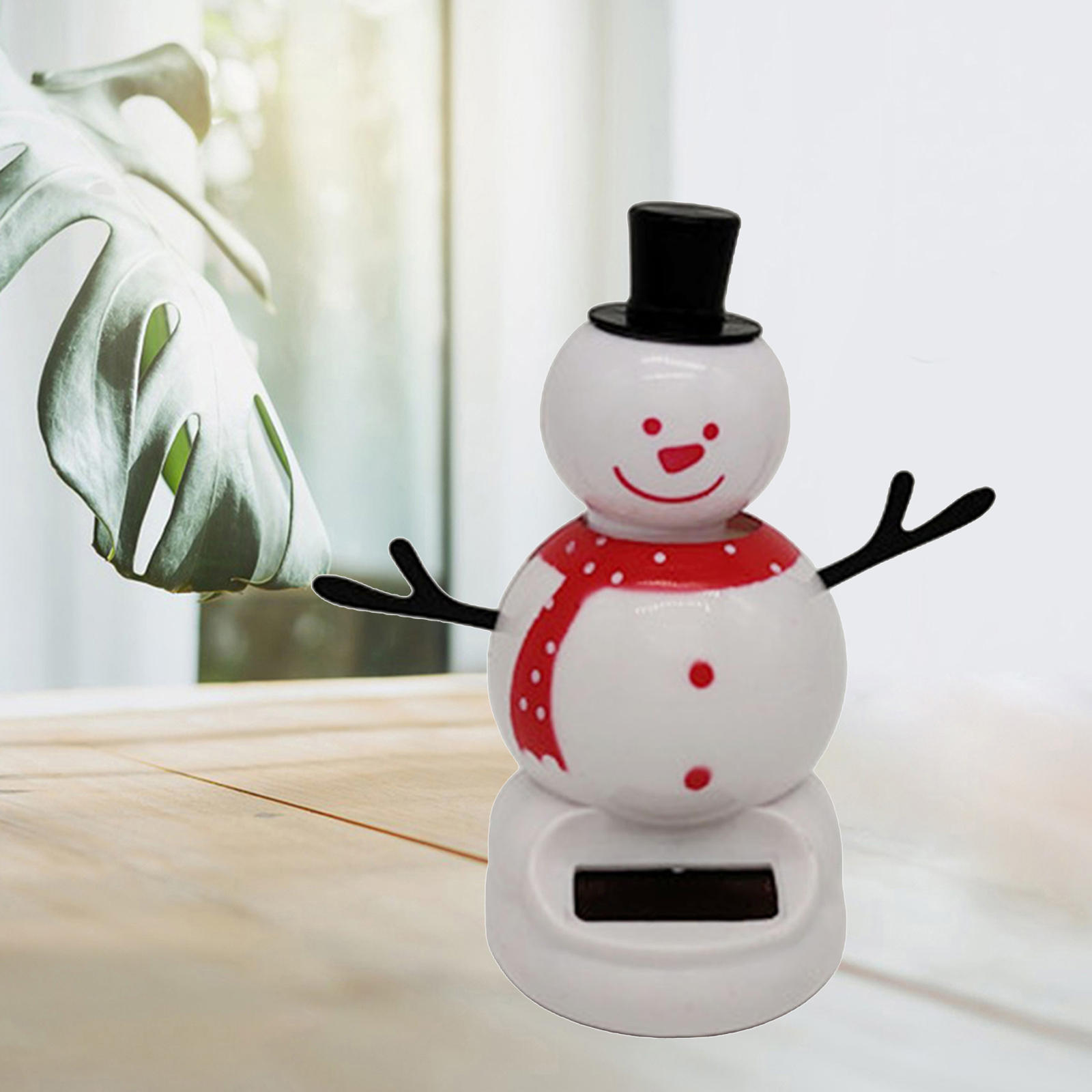 Solar  Dancing Snowman Bobblehead Doll Dancing Toy Car Accessories Xmas Gifts
