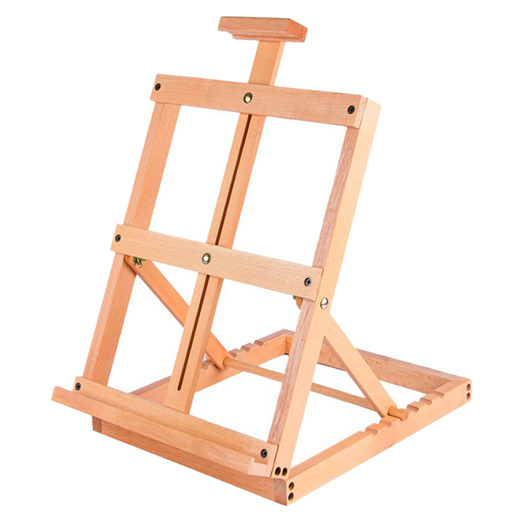 Wood Table Top Easel Adjustable Portable Art Easel for Painting and Drawing or