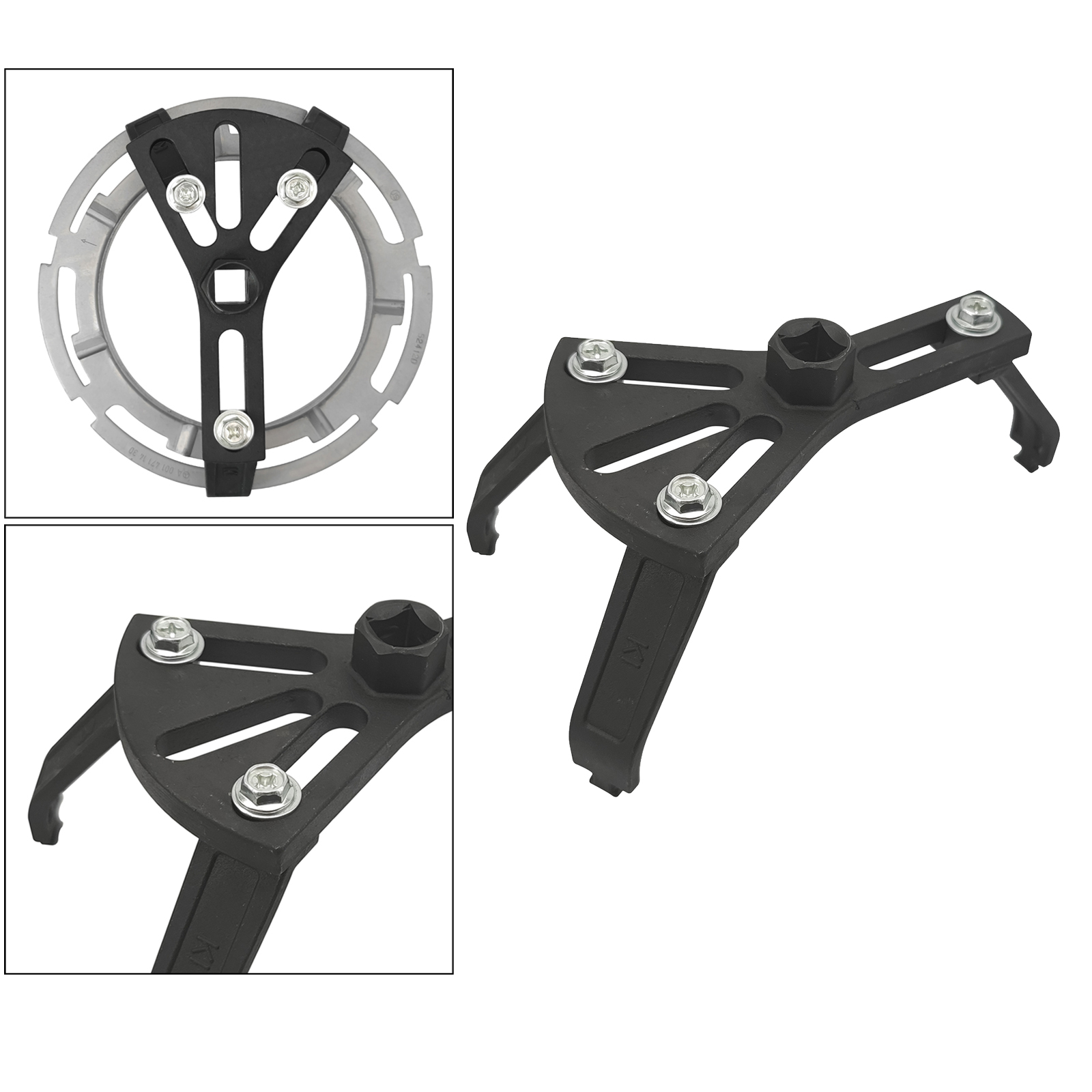 Metal Fuel Pump Lid Tank Cover Wrench Tool Kit Professional Durable