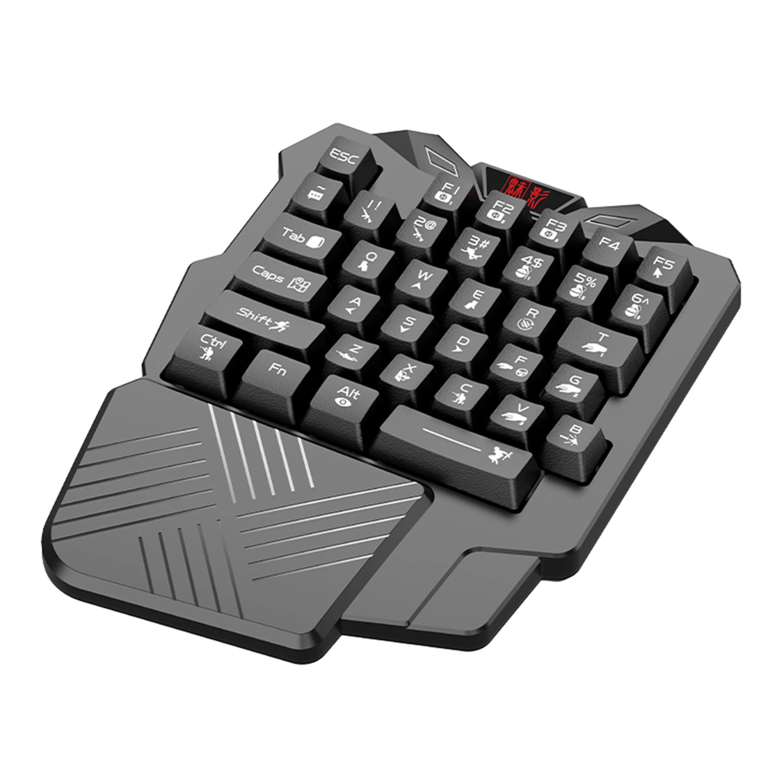 Mini Single Hand Professional Gaming Keyboard 35 Keys USB Wired for PC Games