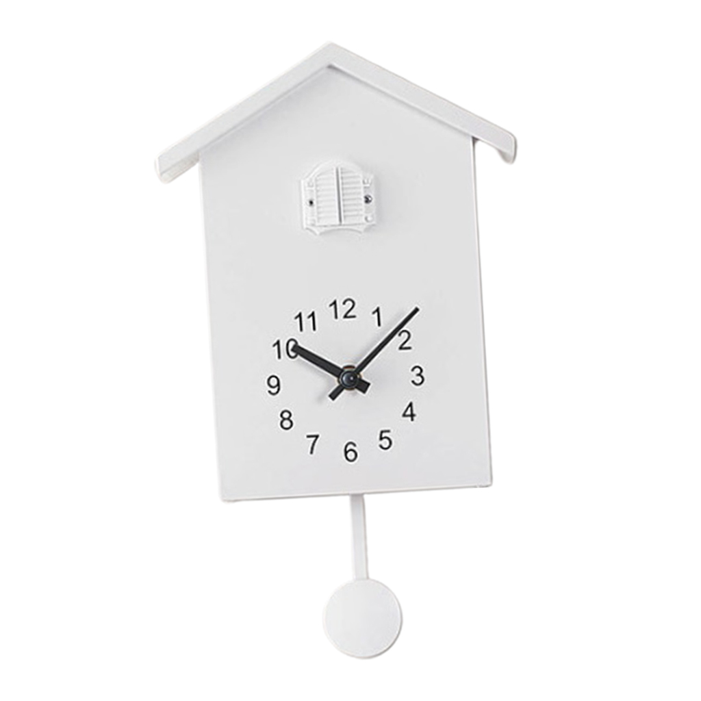 Mute Sweeping Wall Clock Cuckoo Tell Time Battery Powered Kids Gifts Table