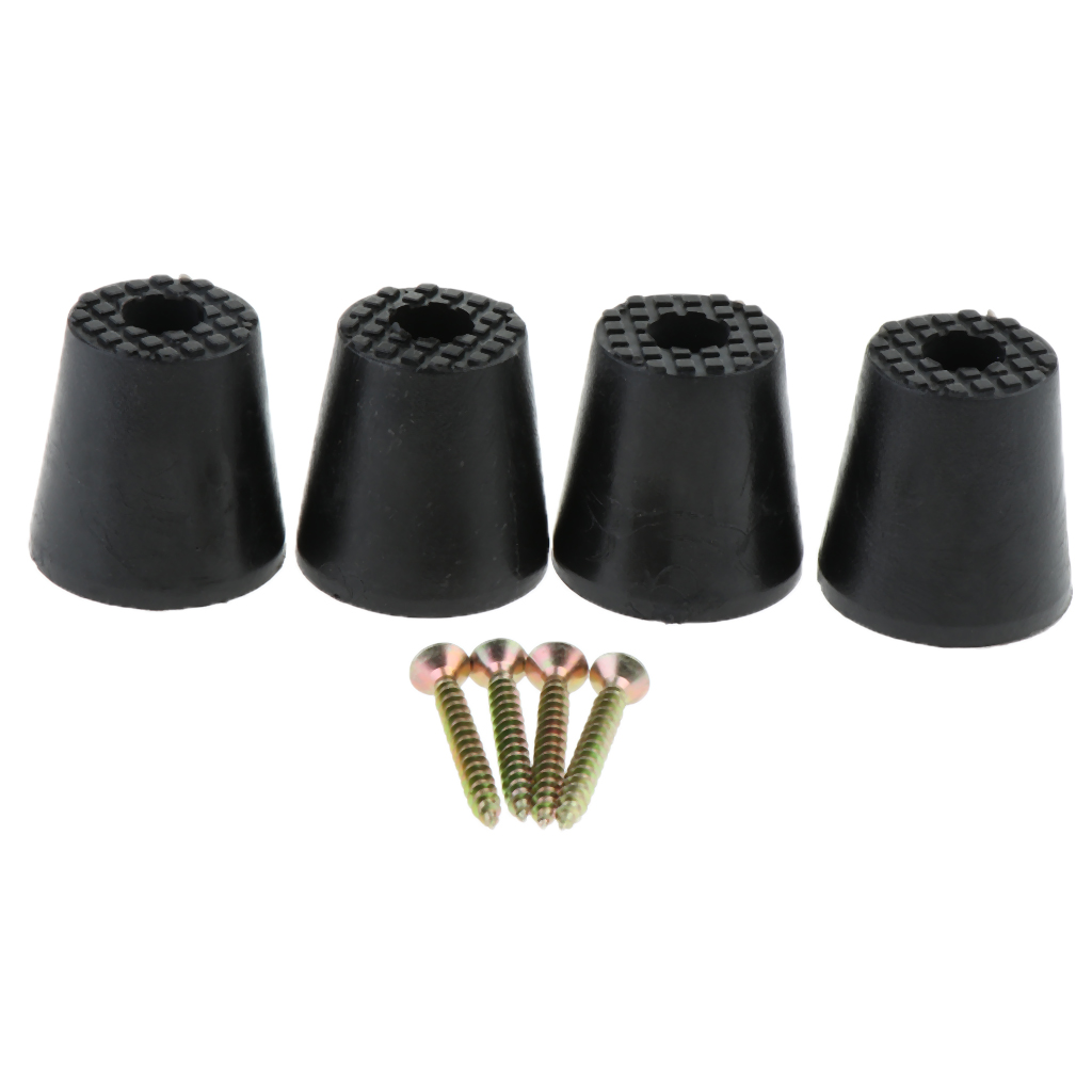4pcs Wooden Furniture Rubber Feet Table Chair Leg Riser Floor Protector
