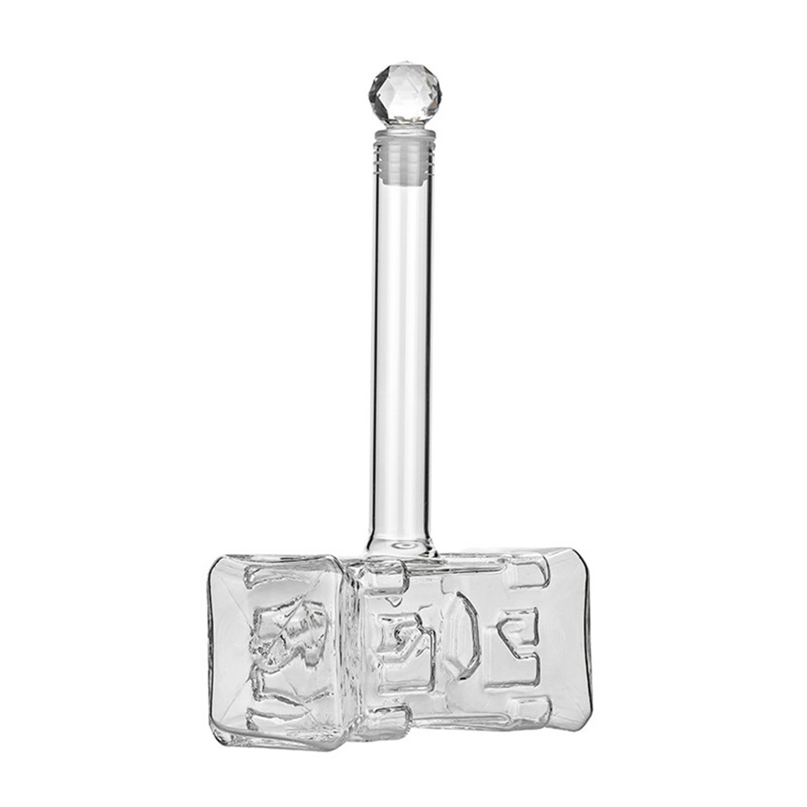 Neue 400 ml Thors Hammer Glas Weinflasche Creatives Wodkas Krug für Barversorgung für den täglichen Gebrauch zu Hause, im Büro und im Freien – Detail 1