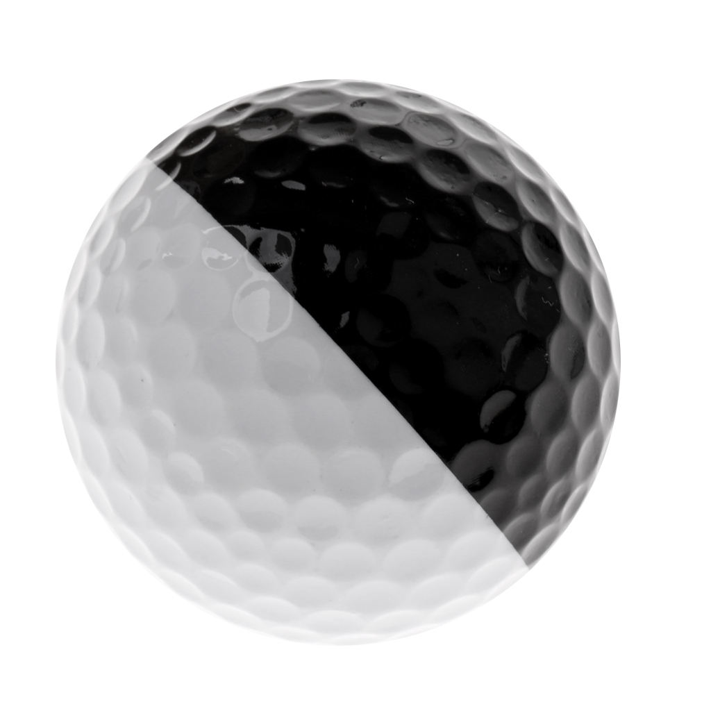 MagiDeal Professional Golf Ball - Golf Training Soft Balls - Practice Ball Black and White