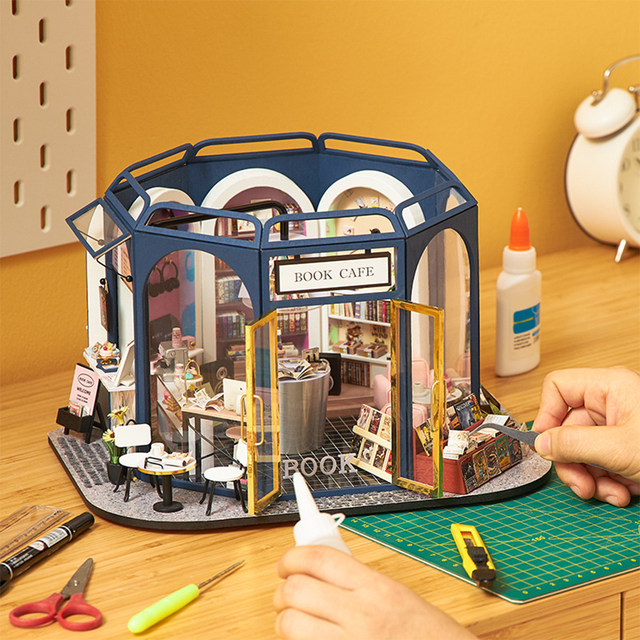 Book Cafe DIY Miniature House Kits