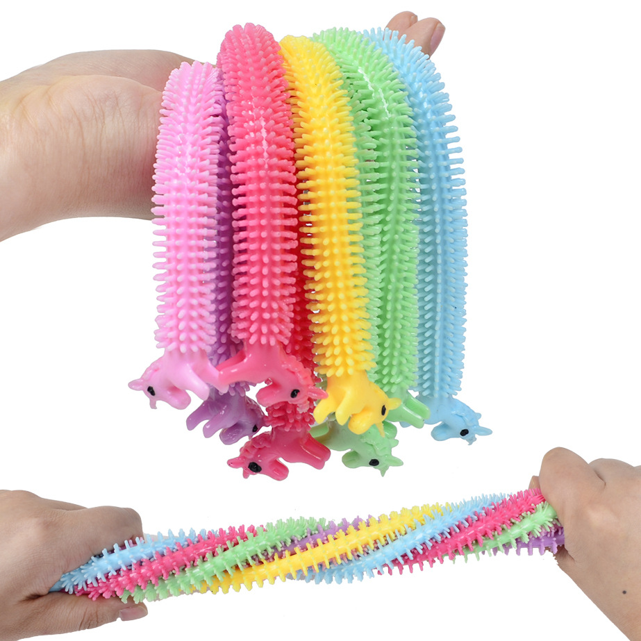 Stretch Worm Noodle Fidget Toys Sensory Anti Stress String Set_voghion.com