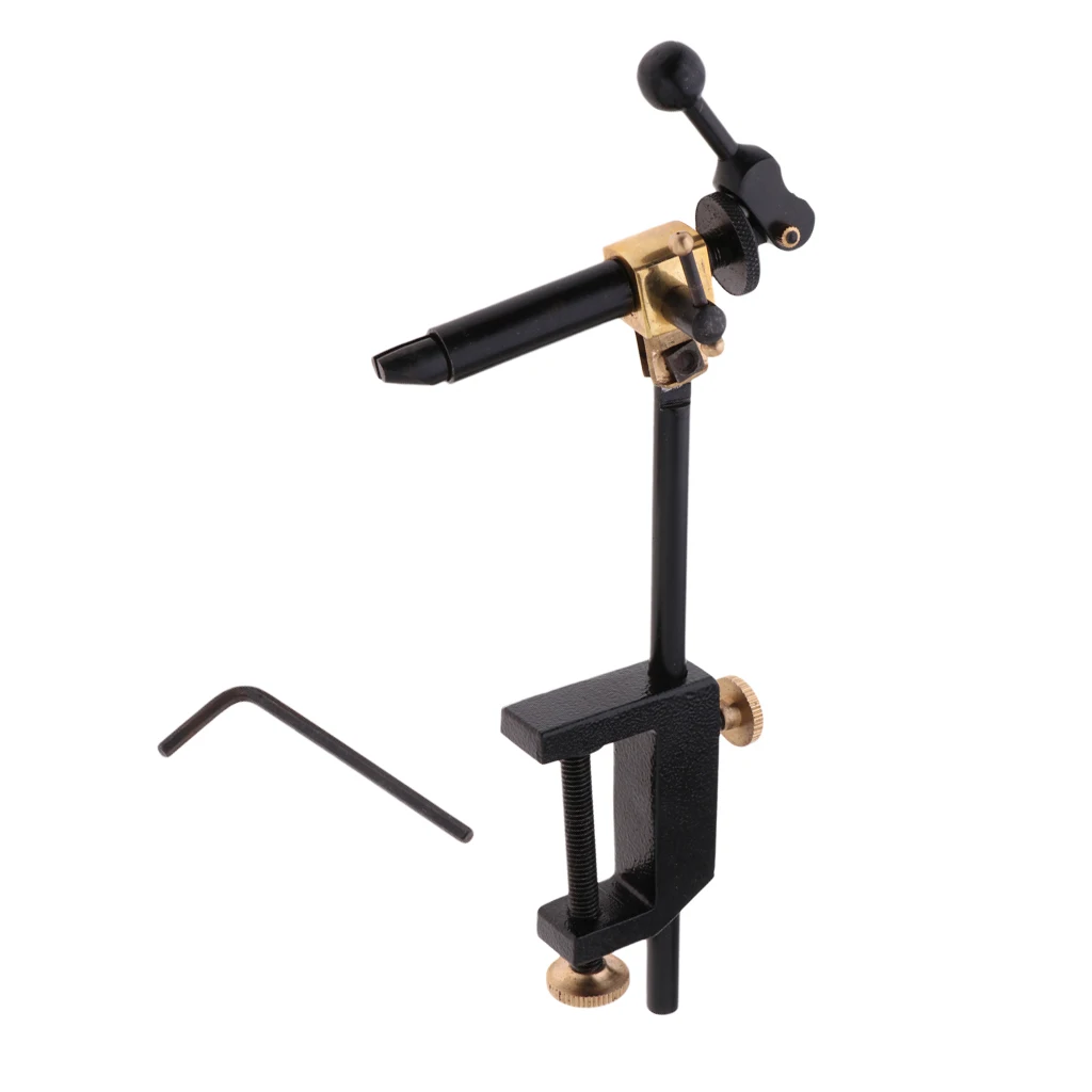 C-Clamp Base Black Fly Tying Vise Fly Tying Desk Tool For Outdoor Fly Tying