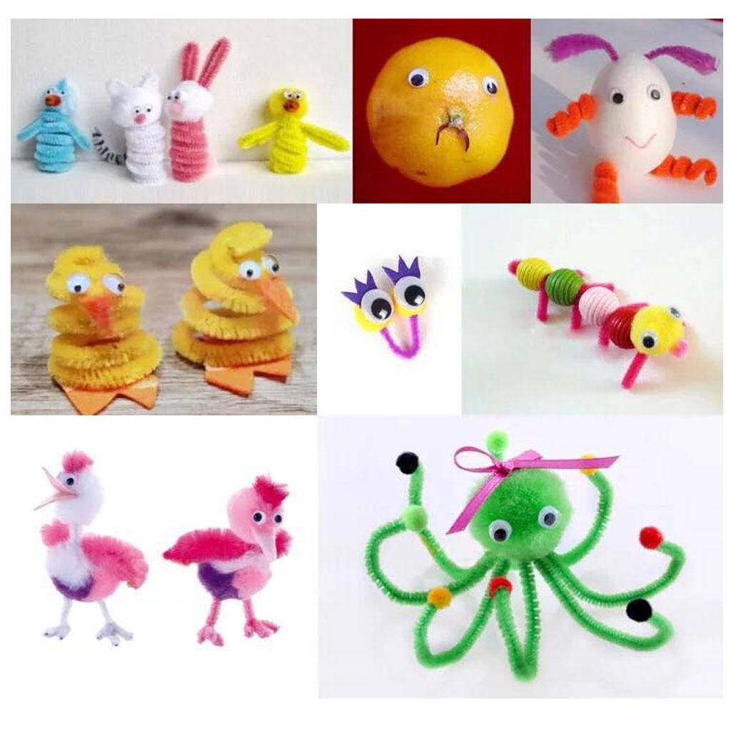 Googly Wiggle Wobbly Sticky Craft Self Adhesive Eyes Stickers, Set of 168Pcs in