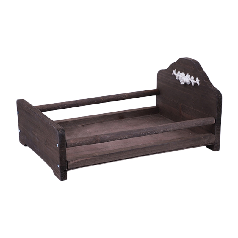 Cama do Bebê Berço de Madeira Recém-nascido Posando Destacável Mini Foto Tiro Adereços Infantil Fotografia Acessórios T5ec 33 Cheap Fotografia de recém-nascidos