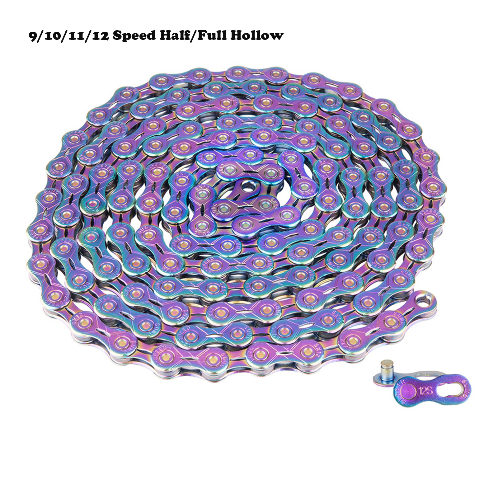 Bike Chain Bicycle Chain Link with  Links Connector Solid Hollow Pin 1/2''x11/128'' 116 Links 126 Links Chains