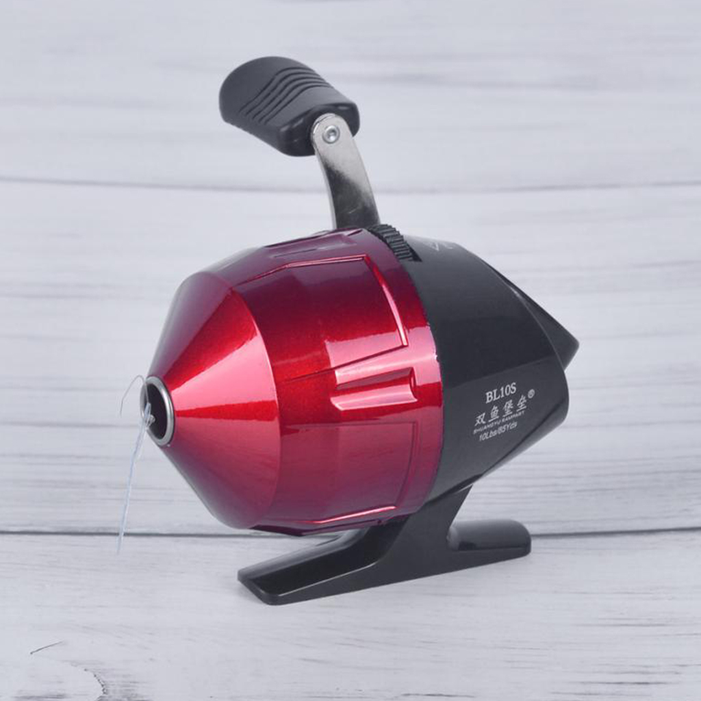 Fishing Reel Closed Face Spinning Trigger Spin Reel For Right Left Hand Red