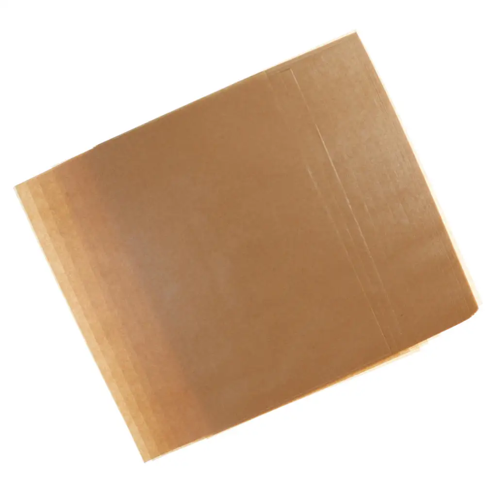 50pcs Brown Waterproof Dry Wax Paper Food Candy Sweet Oil Packing Paper 