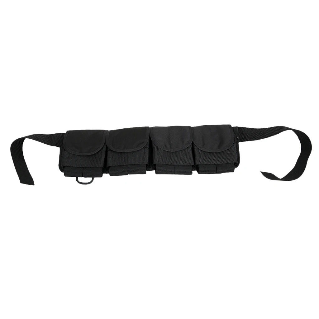 Diving Weight Belt with 4/5/6 Weights Pocket Holder Carrier Quick Release Buckle 4/5/6 Pockets Diving Weight Belt Accessories