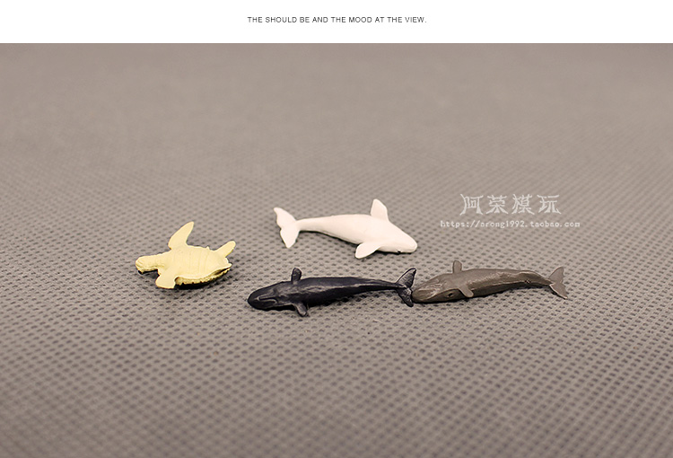 Miniature Decor Oceans Animal Model Small Beluga Killer Whale Sea Turtle Aquarium blue whale Fish Tank Accessories Figurine Toys