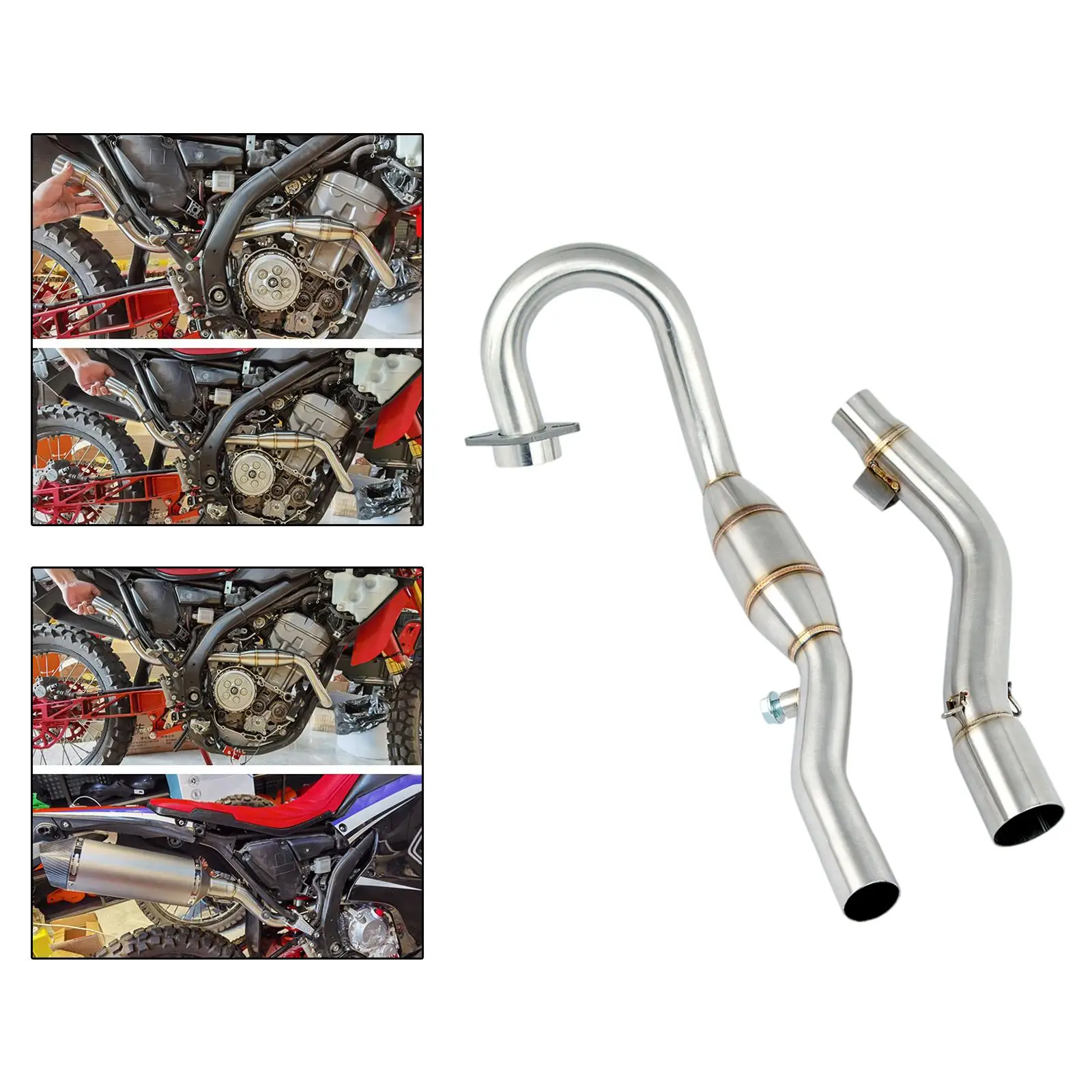 Exhaust Header Mid Pipe Slip on Mid?Pipe Fit for  Crf250L/Rally 12-21
