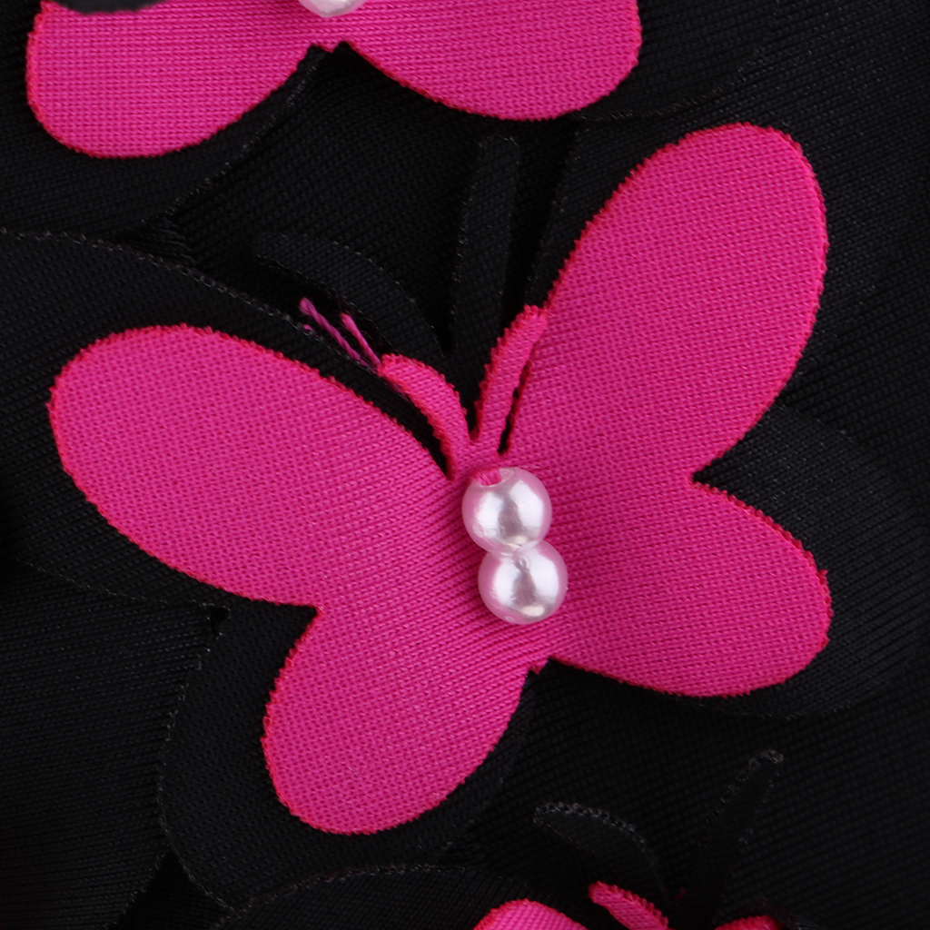 Swim  Women Stylish Retro Swimming  with Butterflies Pearls Decor for Long Hair Ladies Keep Hair Dry