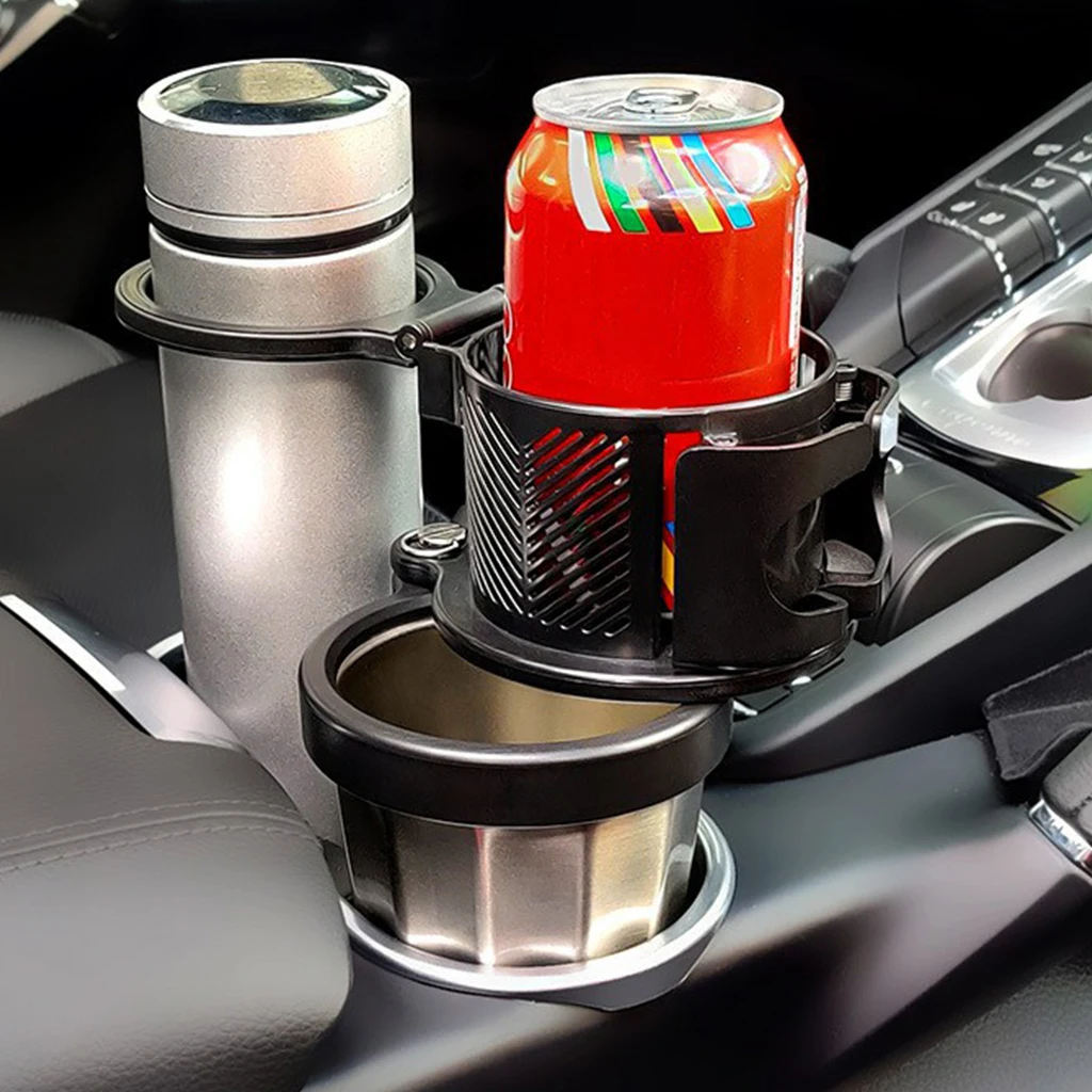 Vehicle-mounted Water Cup Drink Holder 360 Degree Rotating Soft Drink Can Coffee Bottles Stand