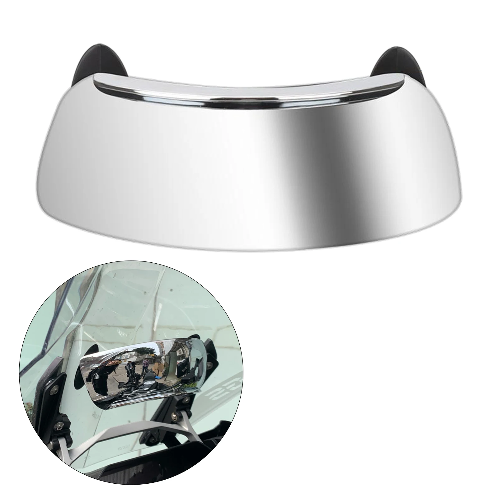 Motorcycle 180 Degree Full-view mirror Rear View Mirror Blind Spot Mirrors for ATV/UTV, Scooters, Cars, Aircrafts, Boats
