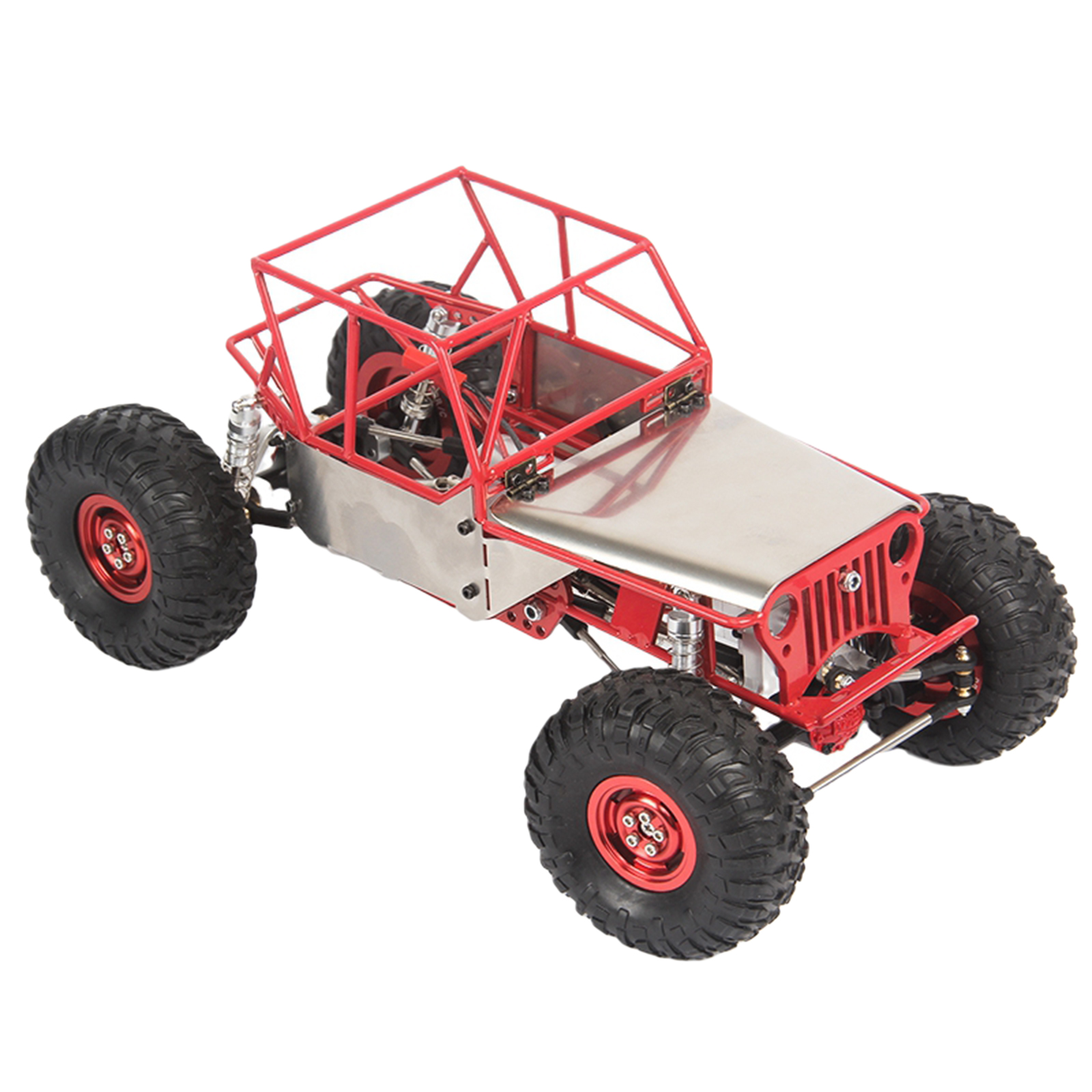 1:16 Scale RC Car Frame Sturdy Durable Chassis Frame for 1/16 4X4 RC Car Parts Upgrade Kit Upgrade Parts