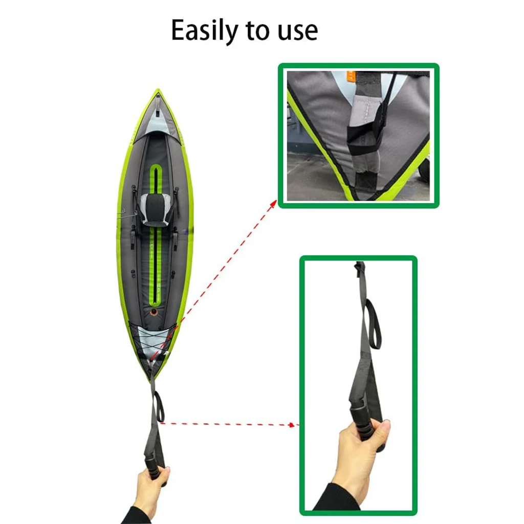 Kayak Stand Up Strap Drag Handles Standing Aid Dragging Accessories for Kayaker Angler