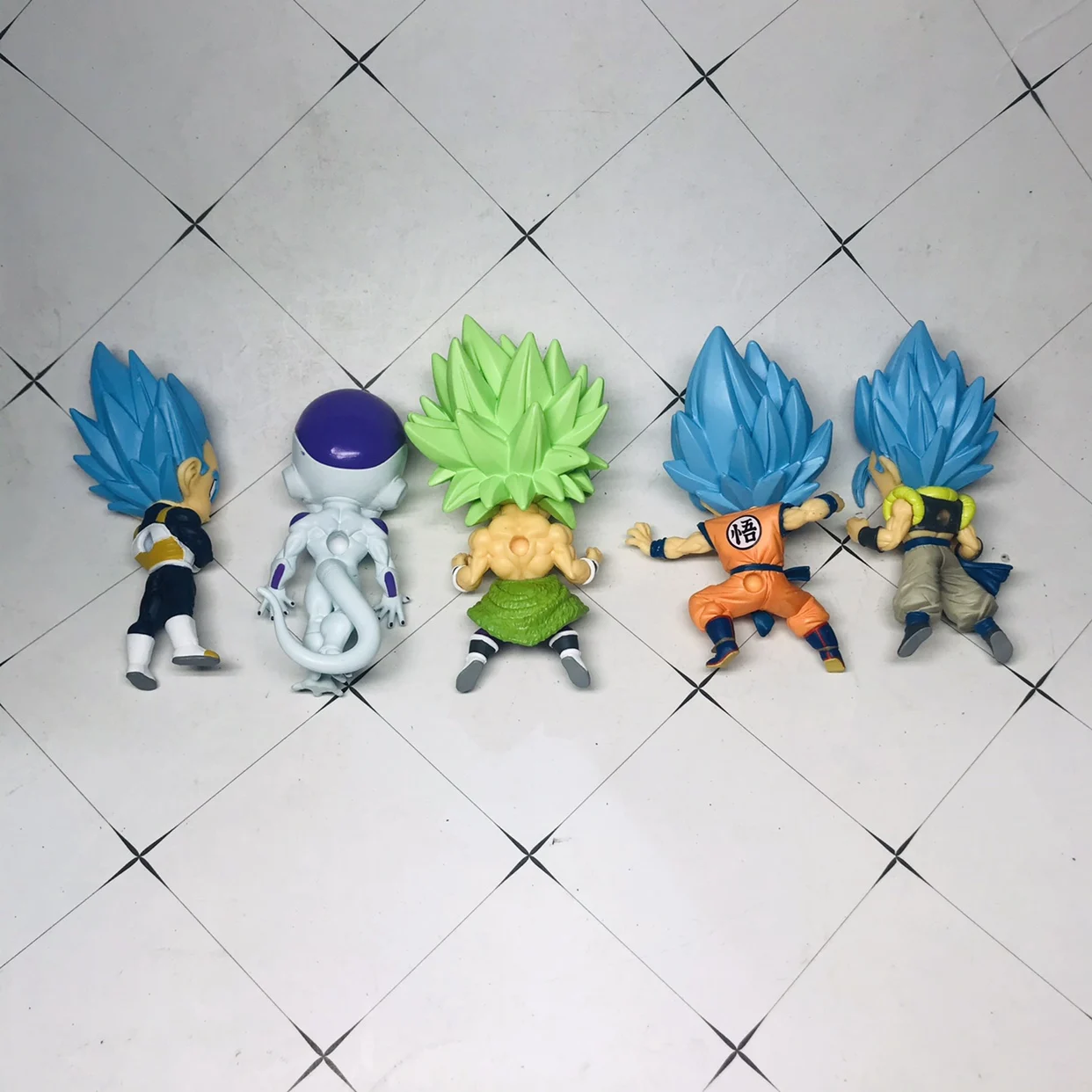 DRAGON BALL SUPER SERIES 1 KEYCHAIN BUILDABLE FIGURES COMPLETE SET OF 8 & RARE 