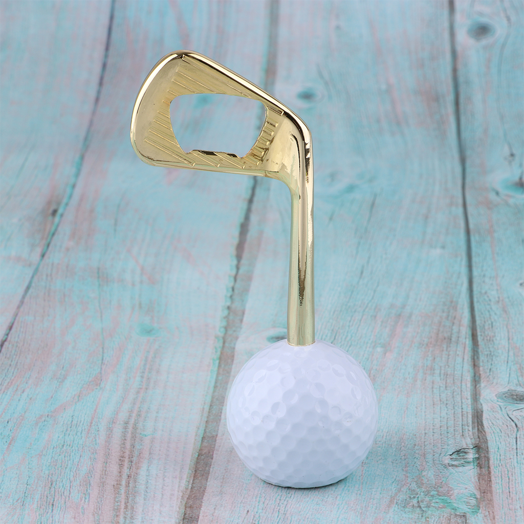 Zinc Alloy Golf Beer Bottle Opener Golfer Gift for Bars Counter Office Kitchen