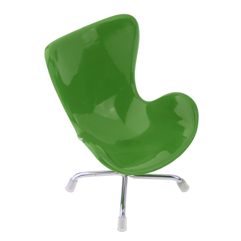 1/6 Dolls House Miniature Furniture Swan Chair Office Chair for  for Blythe for Action Figures Chair Doll Accessories 