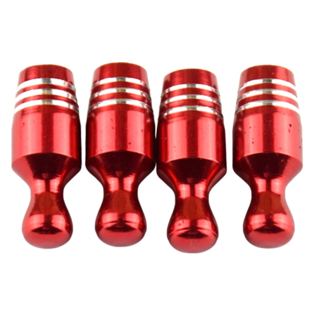 4pcs Bike Car Valve Cap Car Schrader Valves Dust Cover Wheel Rim Air Valve Cap