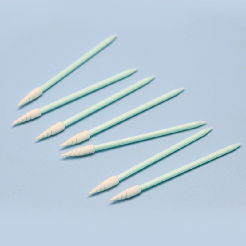 100Pcs/Pack Small Pointed Tips Cloth Head Cleaning Swab Lint Dust Free Sticks for PCB Board Electronics Small Area Camera Optica