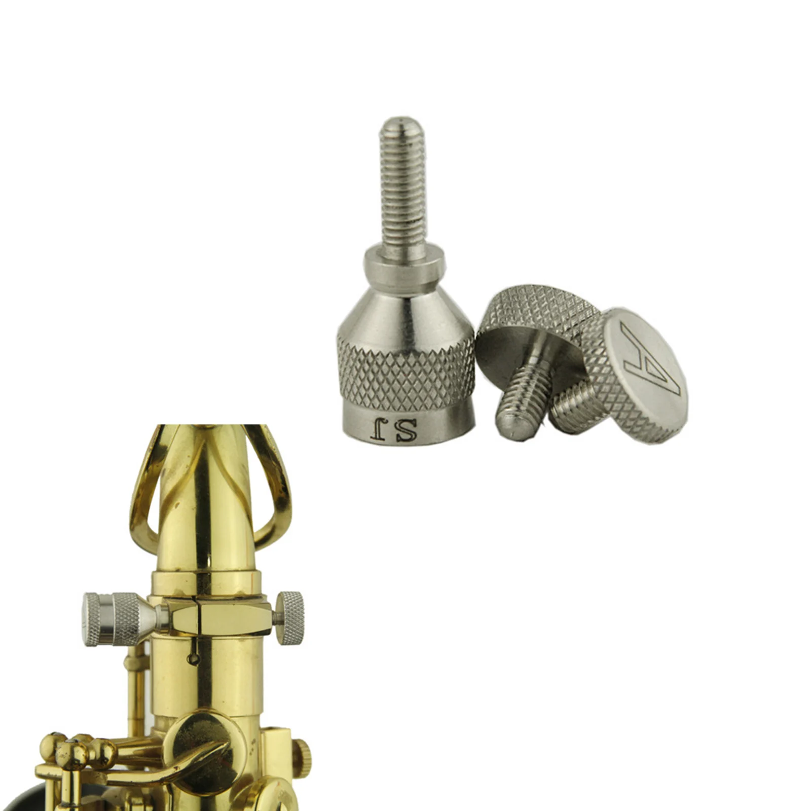 Sax Neck Tightening Screws Sax Curved Neck Fixed Screw Suitable for Soprano Alto Baritone Tenor Replacement Improve voice Acc